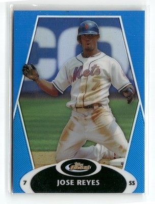 2008 Finest #115 Jose Reyes Refractors Blue /299 New York Mets