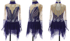 Ice Figure Skating Dress /Rhythmic Gymnastics /Twirling Competition/blue