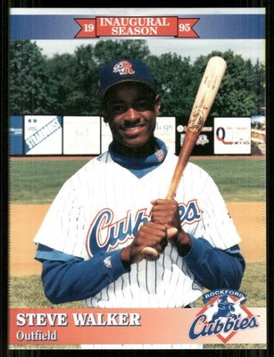 1995 Team Issue Rockford Cubbies STEVE WALKER RC CUBS LEESBURG GA