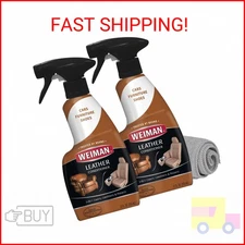 Weiman Leather Cleaner and Conditioner for Furniture - 12 Ounce - 2 Pack - Ultra
