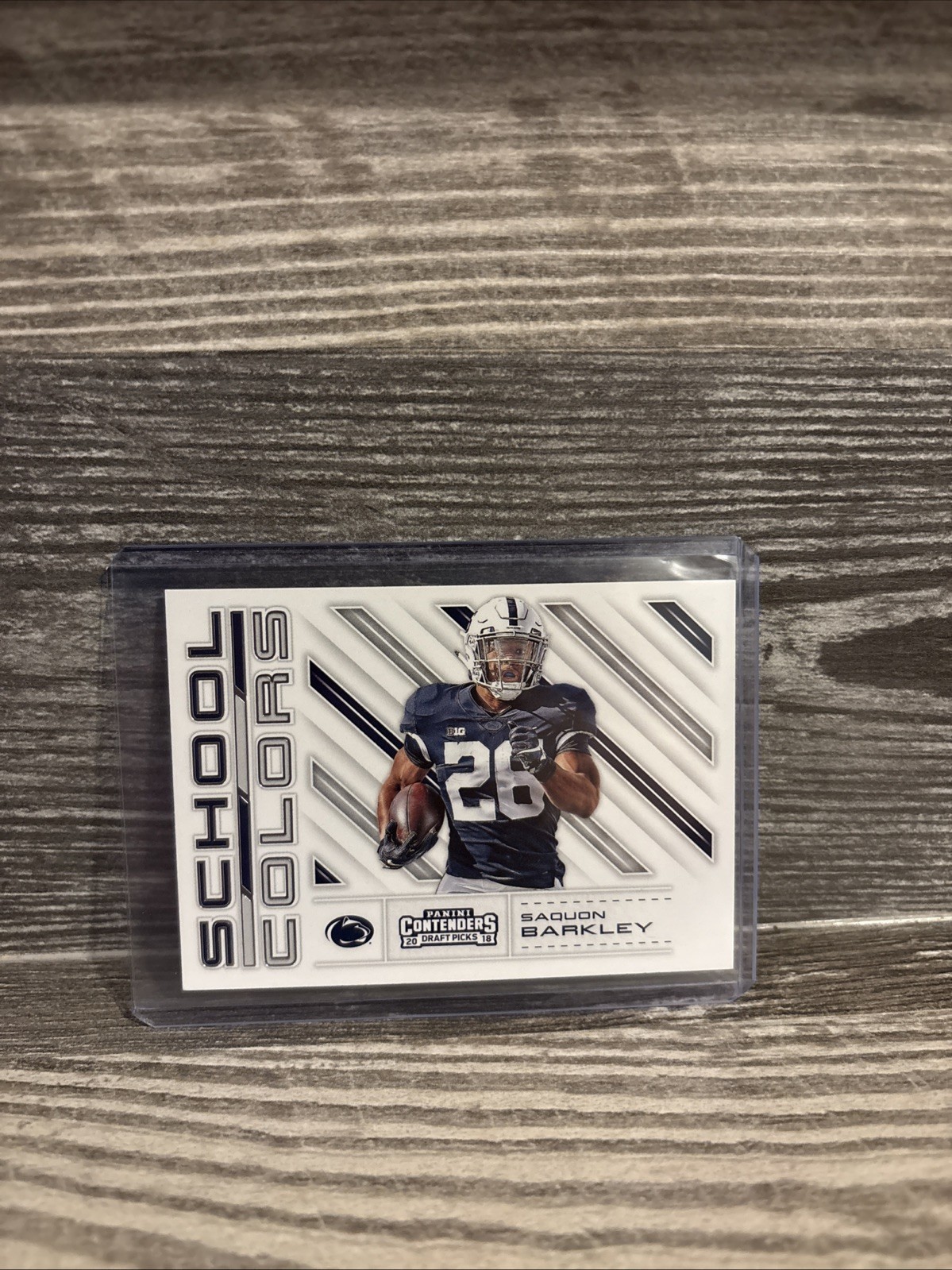 2018 Panini Contenders Draft Picks Saquon Barkley School Colors