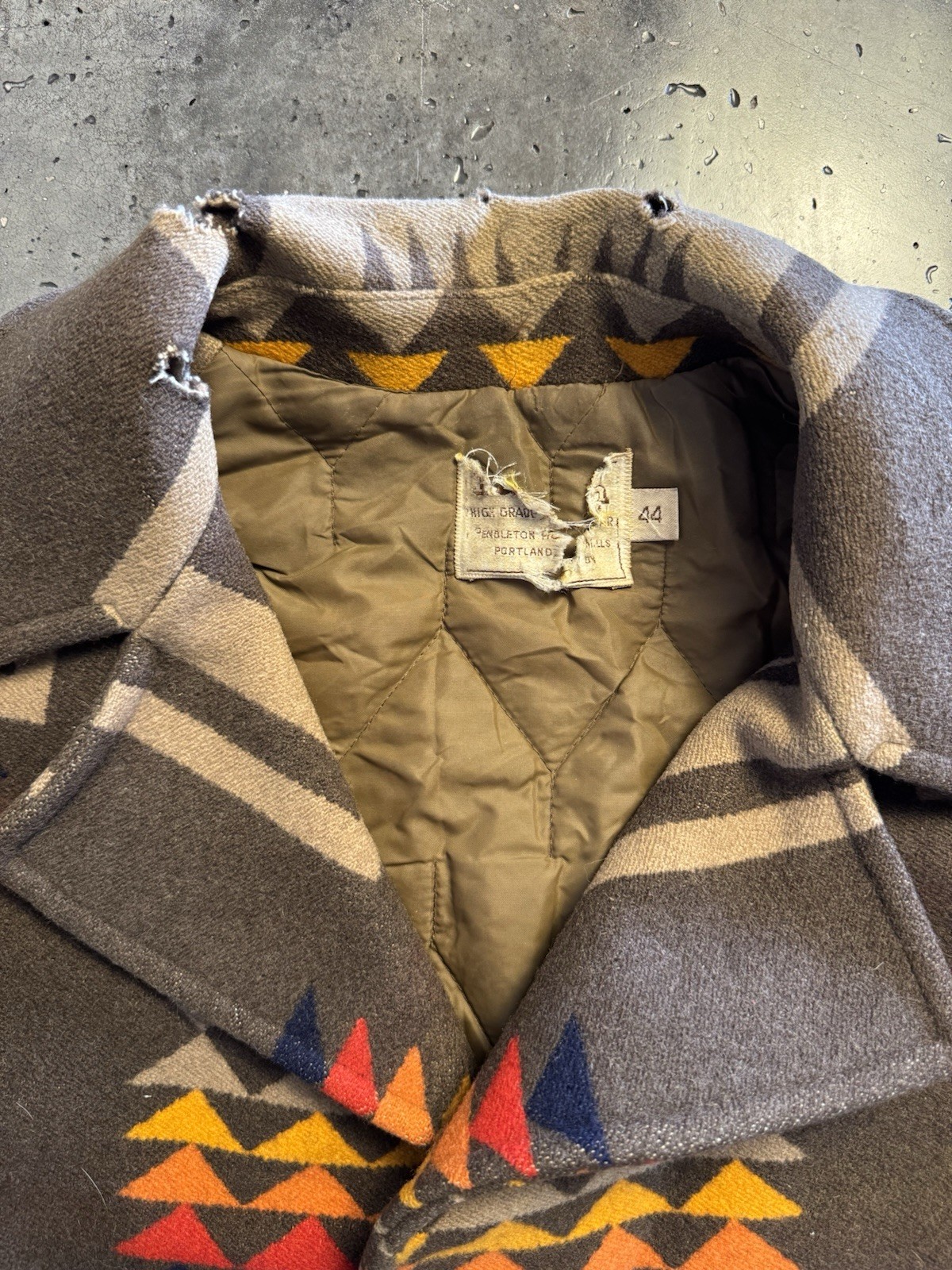 Pendleton Chief Joseph Button Up Coat Dark Brown … - image 5