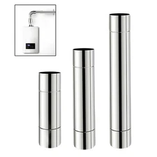 Gas Water Heater Vent Pipe Straight 2.36 inch Diameter Stainless Steel Flue