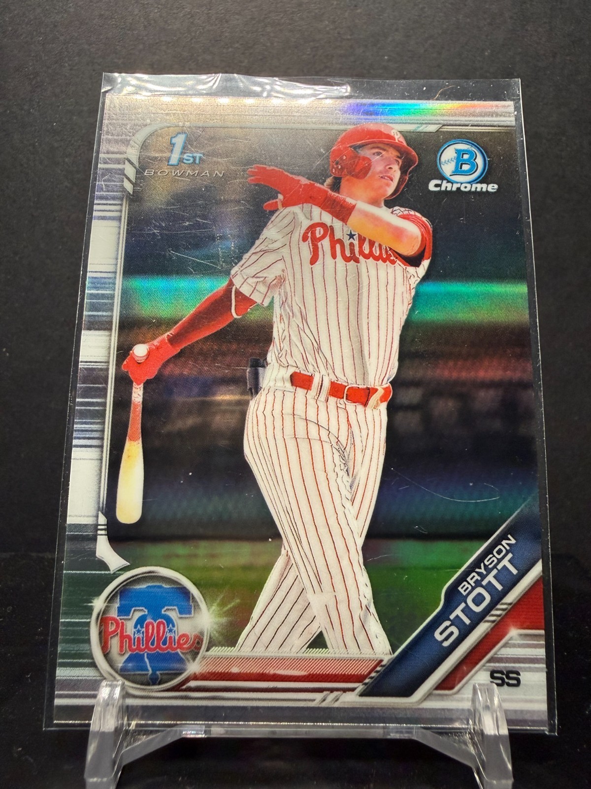 011185 - 2019 Bowman Draft - Chrome Refractor #BDC-79 Bryson Stott