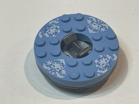 Lego Ninjago Dark Gray & Light Blue Spinner With Silver Crown 2113 ZANE
