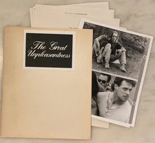 THE GREAT UNPLEASANTNESS (1993) Press Kit Photos, Notes; Charlotte NC Film; RARE
