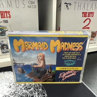   Commodore 64 - Mermaid Madness - Spiel von Electric Dreams - sehr guter Zustand - 1986