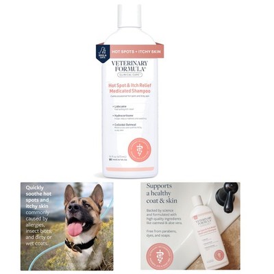Veterinary-Recommended Hot Spot & Itch Relief Shampoo for Dogs and Cats 16oz