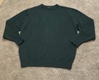 John Galt Men's Oversized Crewneck Knitted Sweater Green 100% Cotton Large — photo 9