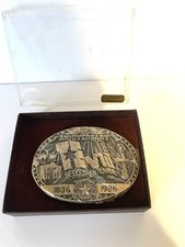 Vintage TEXAS Sesquicentennial Limited Edition Anniversary Brass Belt Buckle New