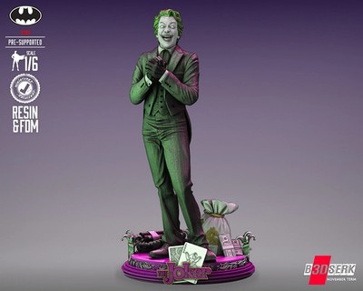 3D gedruckt 16K Joker Cesar Julio RomeroDC COMICS Fan Made Maßstab 1/6
