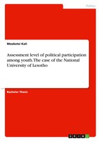 Moeketsi Kali | Assessment Level Of Political Participation Among Youth. The...