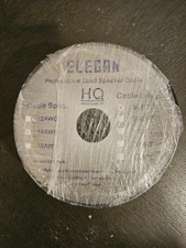 Elecan Pro Series 14/2 Outdoor Speaker Wire Cable 50 Ft 14 Gauge AWG with To