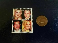 Heather Locklear John Kennedy Jr Leonardo Dicaprio Drew Barrymore 1999 Stamp