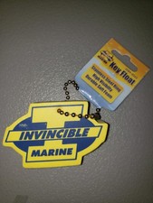 Floating Key Chain with Invincible Marine Logo - Boat Key Float Key