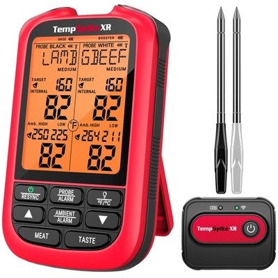ThermoPro TempSpike 2000FT Wireless Meat Thermometer with 2 Ultra-Thin Meat P...
