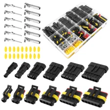 708Pcs 1-6 Pin Car Automotive Waterproof Electrical Wire Connector Plug Kit Set