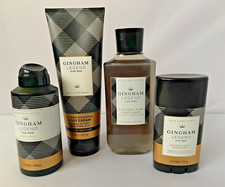 Bath  Body Works GINGHAM LEGEND Men'sCollection Cream Deodorant Body Wash Spray