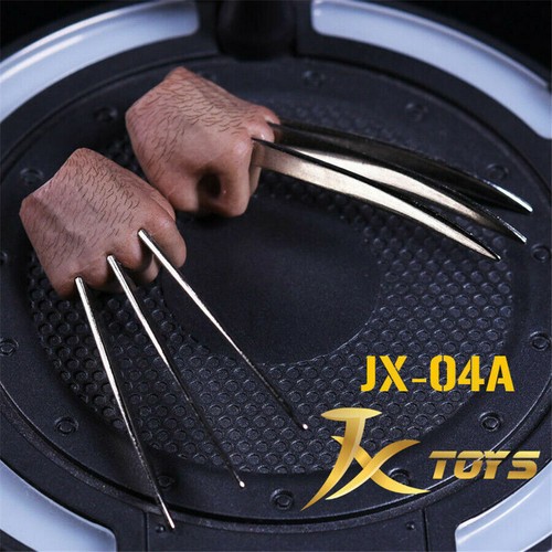 JXtoys JX-04A 1/6 Wolverine Fist Metal Wolf Claws Hands For 12" Male Figure Body - Picture 9 of 10