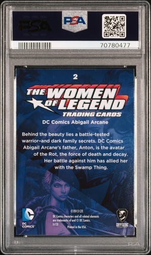 ABIGAIL ARCANE PSA 10 2013 DC Comics The Women of Legend Foil #2 - Picture 2 of 2