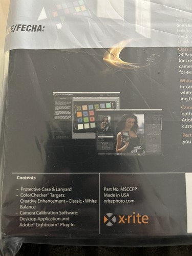 X-Rite ColorChecker Passport - RAW Color Power -Part No. MSCCPP -New! Sealed! - Picture 9 of 10