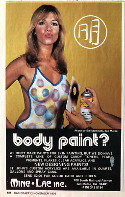 Vintage 1976 1977 Sexy auto parts original color ad