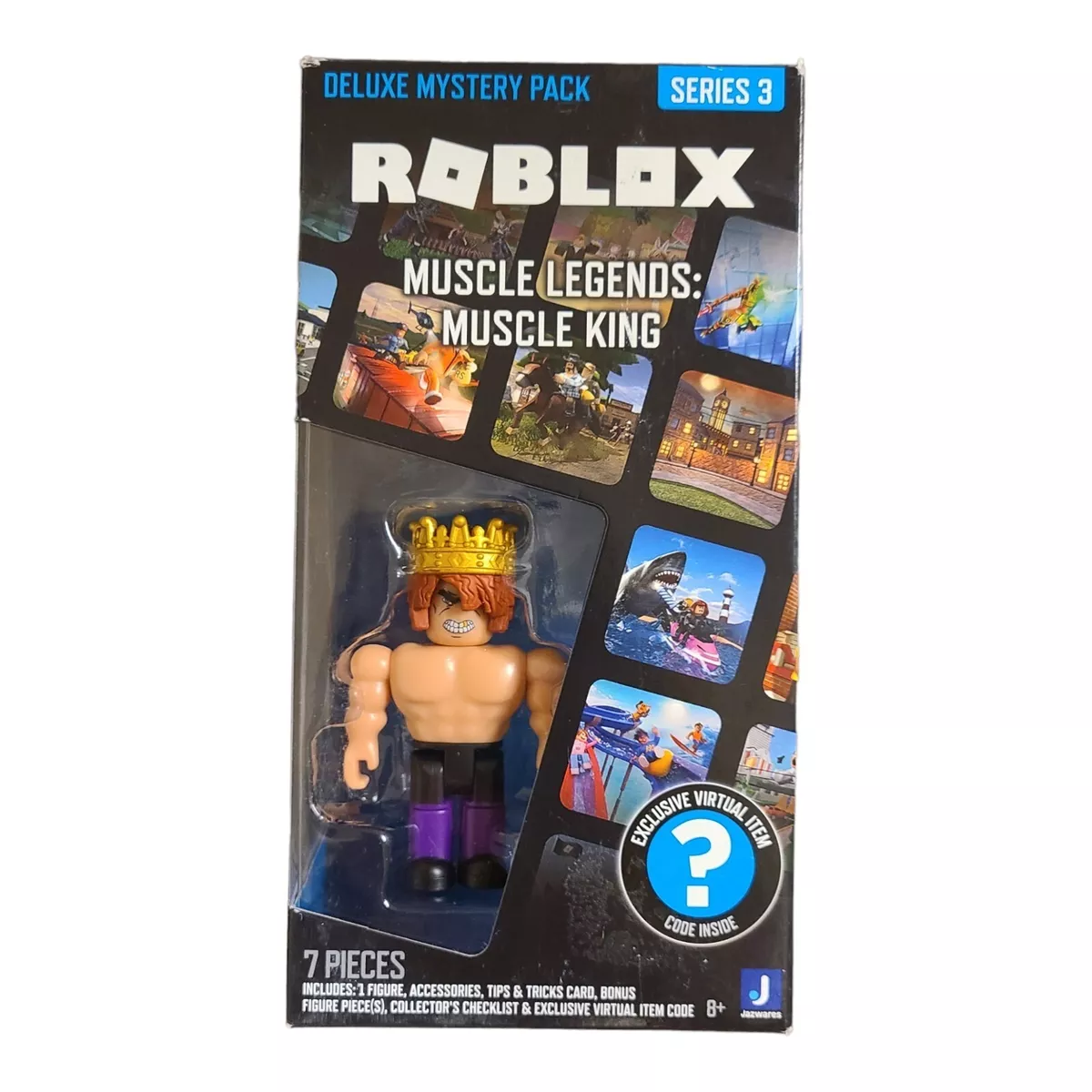 Roblox Series 3 Muscle Legends: Muscle King 3-Inch Deluxe Pack