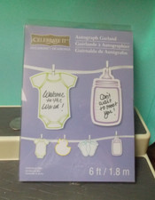 BABY SHOWER Autograph Garland Kit 24Pc. 24 TAGS  PINS