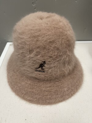 Kangol Blue Label bucket hat Women Medium Camel Angora