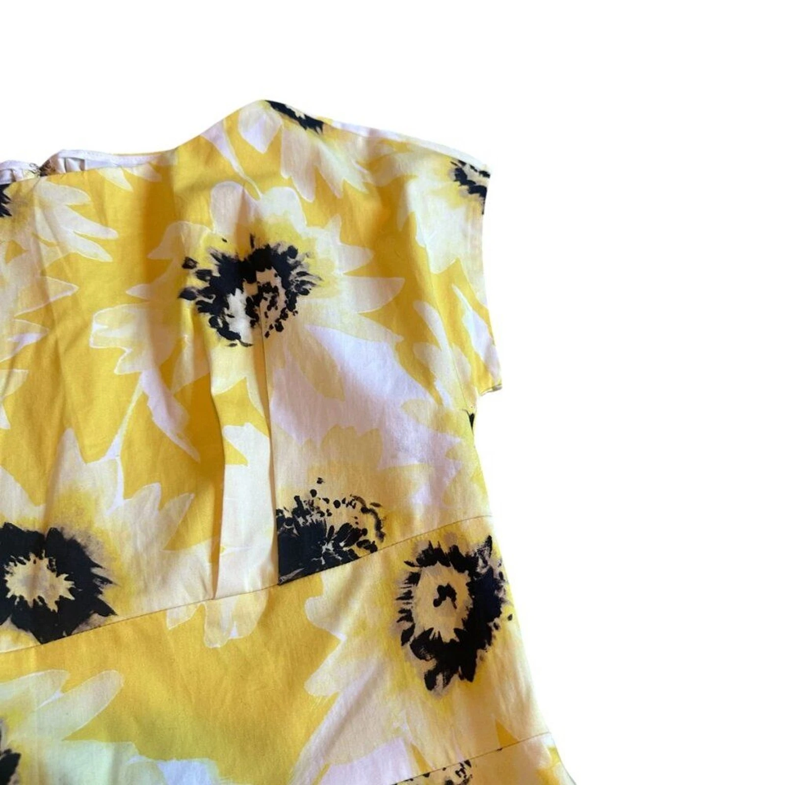 Abito Kate Spade Sunny Daisy Fiorella linea A manica corta cotone taglia 6 donna