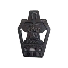 DRINK COCA COLA METAL CLIP BECAUSE ITS GOOD LUCK HORSESHOE  SODA COLLECTIBLE 