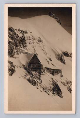 Swiss Alps Hotel Berghaus Jungfraujoch RPPC Switzerland Photo Cover Rydal PA '29