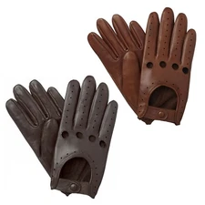 Classic Vintage Party Costume Dress Chauffeur Soft Warm Leather Driving Gloves