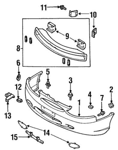 Cubierta de parachoques para Ford (N/P XS4Z-17757-AA)