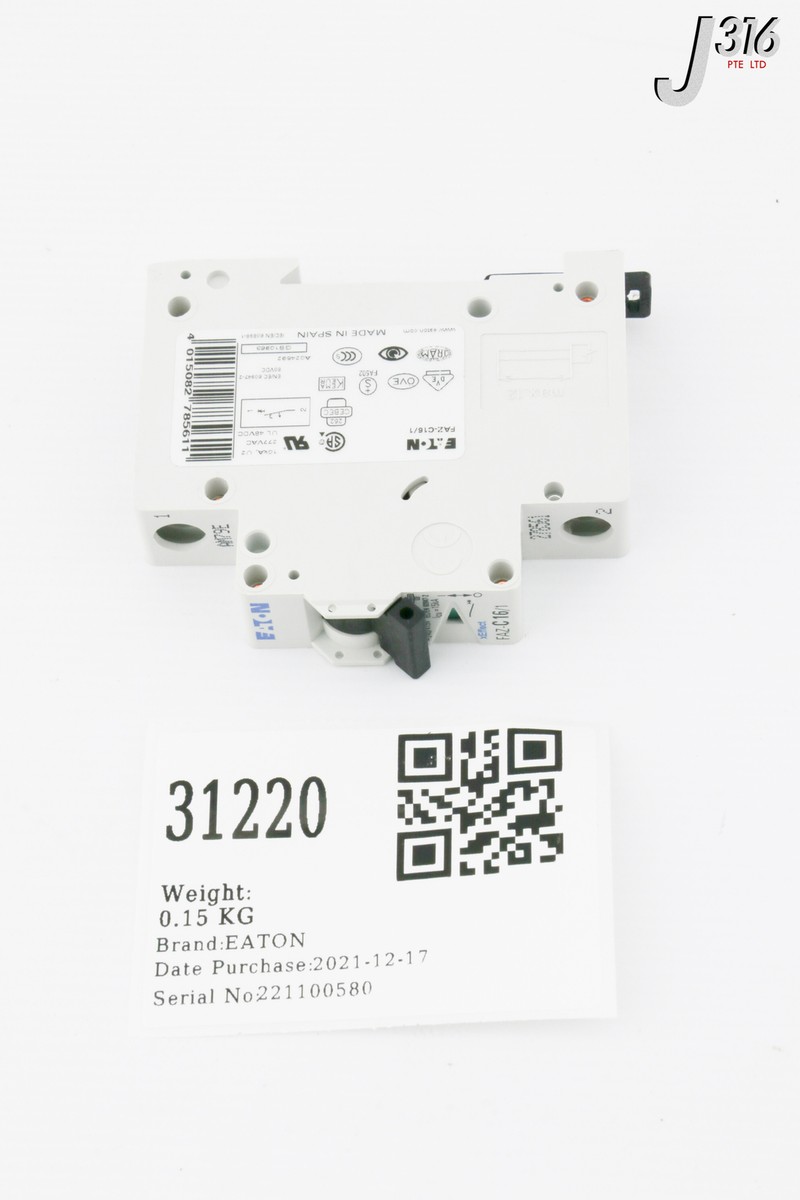 31220 EATON CIRCUIT BREAKER, 16A (NEW) FAZ-C16/1 | eBay