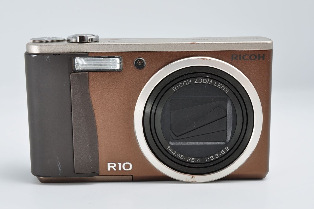 RICOH リコー R10 デジカメ カメラ ブラウン M260 Ricoh R10 Brown 10.0 MP Compact Digital Camera Used From