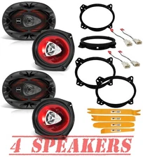 BOSS Audio 350W 6x9" Front Door & Rear Deck Speakers for 2012-2017 Toyota Camry