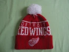 Mitchel Ness Detroit Redwings Bonnet Winter Cap Vintage Knitted Tricot Hat