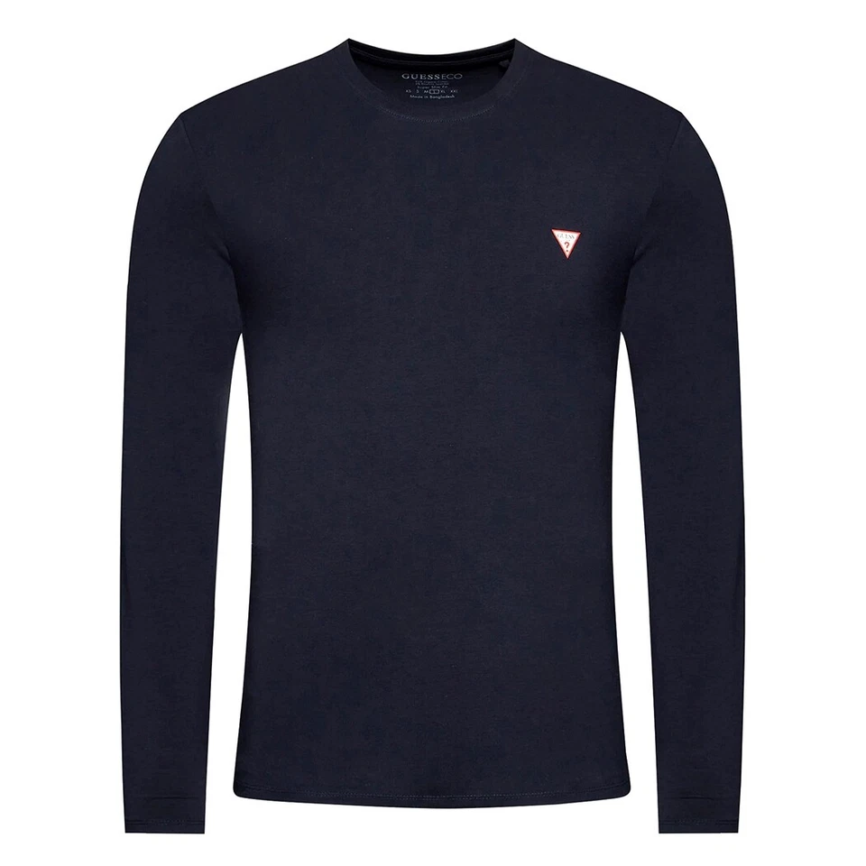 GUESS T-SHIRT UOMO MAGLIA COTONE MANICA LUNGA SPORT STRETCH BASIC M2YI28J1314 - Immagine 4 di 4