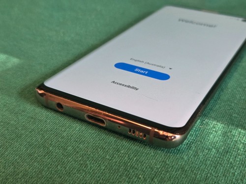 Samsung Galaxy S10 SM-G973F 128GB Prism Black unlocked mobile phone w/3.5mm jack - Zdjęcie 5 z 10