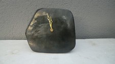 Keramik Kaminuhr kunst form Bad salzuflem 18x23x12 cm Schwarz L&auml;uft