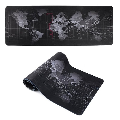 Large Non-Slip Foldable Laptop Computer Gaming Keyboard World Map Mouse Desk Pad - Photo 7/12