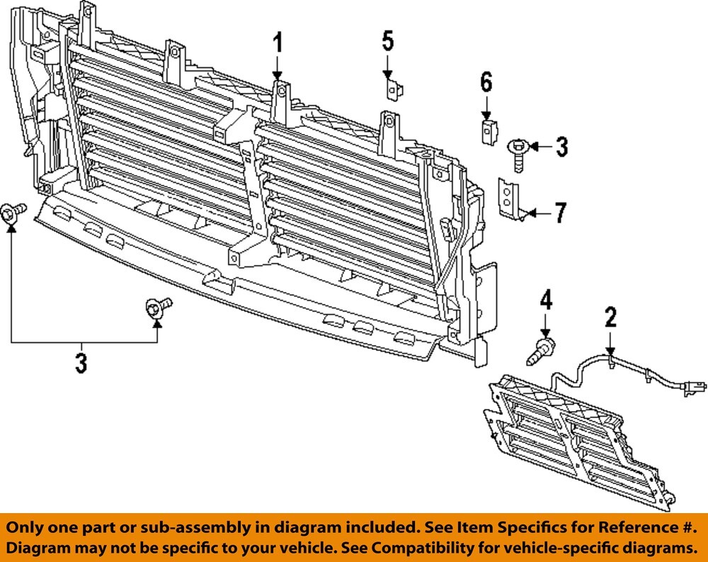 GM OEM 19-23 Sierra 1500 Front Panels-Lower Shutter Lower Bracket ...