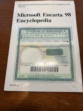 SEALED Microsoft Encarta Encyclopedia 1999 '99 For windows 95, 98 or later