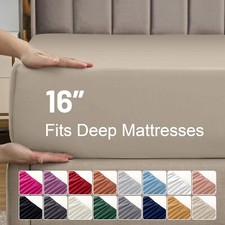 Hotel Quality Luxury Fitted sheet Extra Deep Mattress Sheet Ultra Soft Bed Sheet