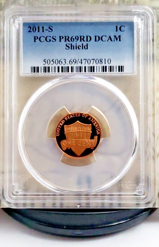 2011-S Lincoln Shield Proof Cent - PCGS PR69DCAM - Nice! 0810 - 第 1/4 張圖片
