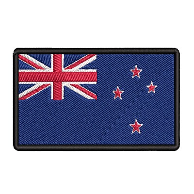 New Zealand Flag Patch Embroidered Iron-on Badge DIY Applique