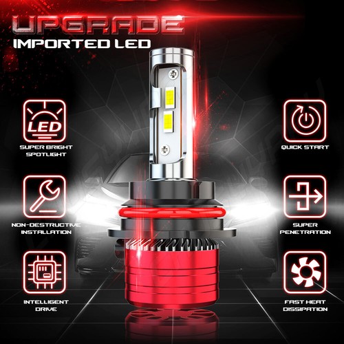 Para FOR Nissan Pathfinder 2005-2012 Faros LED Hi / Low +Kit de luces antiniebla - Picture 5 of 16