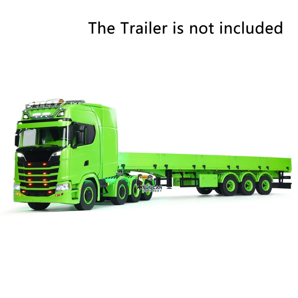 ST8 Radio Metal Chassis 1:14 8*8 RC Tractor Truck 770S RTR Lorry Car Sound Smoke - Image 3 of 4