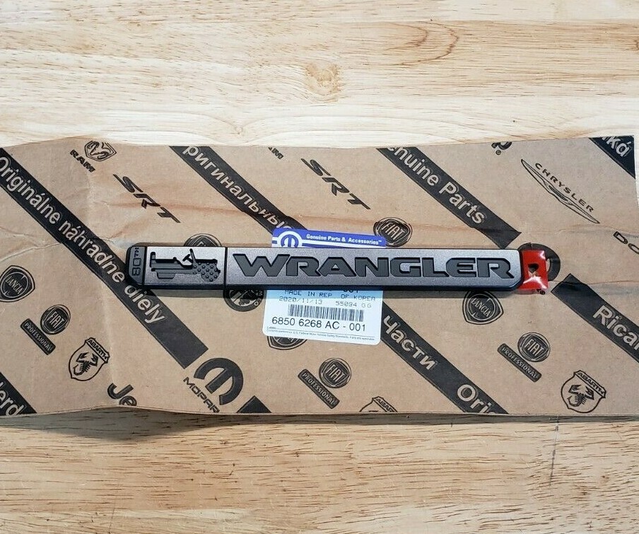 2021 Jeep Wrangler 80th Anniversary Passenger Fender Nameplate